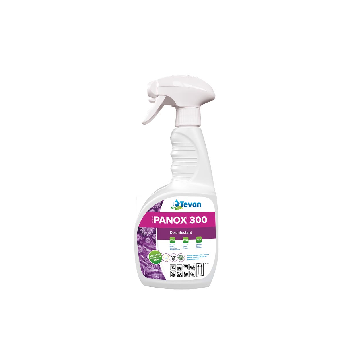 Desinfectie spray Panox300  Inhoud 750ml